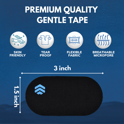 Dream Big™ Mouth Tape for Sleeping (30 Pack) Micropore Tape Hypoallergenic, Pain-Free Removal, Soft Medical Grade Fabric & Latex Free, Optimized Rest & Recovery, Stops Snoring with Better Nasal Breathing